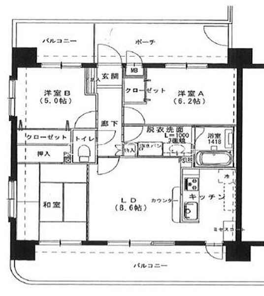 間取りを拡大表示