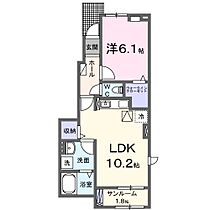 パークハイム柳ノ瀬 101 ｜ 福岡県久留米市上津町未定（賃貸アパート1LDK・1階・44.02㎡） その2