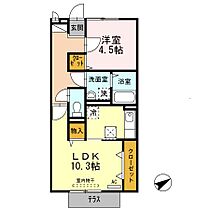 ポルティエ 103 ｜ 福岡県久留米市津福本町915-4（賃貸アパート1LDK・2階・41.95㎡） その2