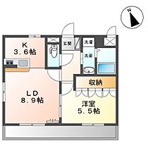 エメラルド　Ａ  ｜ 福岡県久留米市城島町城島（賃貸アパート1LDK・2階・39.67㎡） その1