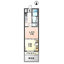 コロンII  ｜ 福岡県久留米市御井町（賃貸アパート1LDK・1階・34.33㎡） その2