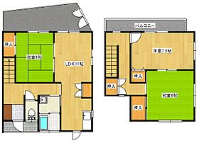 メゾネットF 2 ｜ 福岡県久留米市国分町332-6（賃貸テラスハウス3LDK・1階・75.98㎡） その2