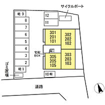 D-ROOMクレスト国分 305 ｜ 福岡県久留米市国分町1176-11（賃貸アパート1LDK・3階・31.43㎡） その3