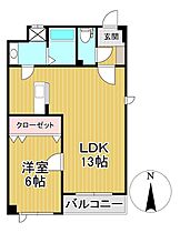 ALLEYII（アレイ　ツー） 503 ｜ 福岡県久留米市津福本町636-1（賃貸マンション1LDK・5階・45.00㎡） その2