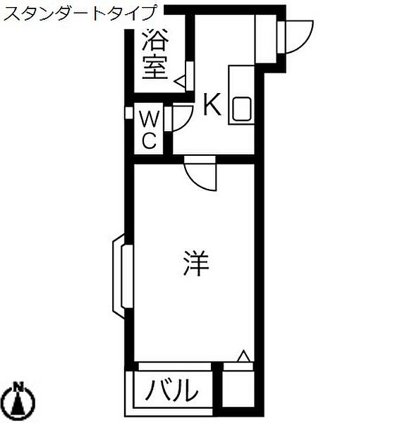 エムケート桜山 103｜愛知県名古屋市昭和区長戸町２丁目(賃貸アパート1K・1階・20.28㎡)の写真 その2