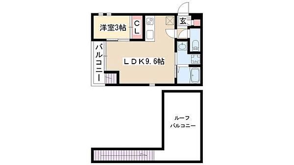 Grandtic Room’s白金 201｜愛知県名古屋市昭和区福江３丁目(賃貸アパート1LDK・2階・30.07㎡)の写真 その2