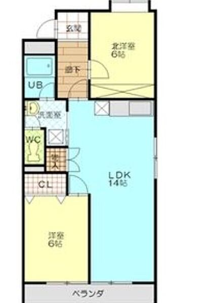 グリーンシティ瑞穂 201｜愛知県名古屋市瑞穂区軍水町２丁目(賃貸マンション2LDK・2階・59.06㎡)の写真 その2