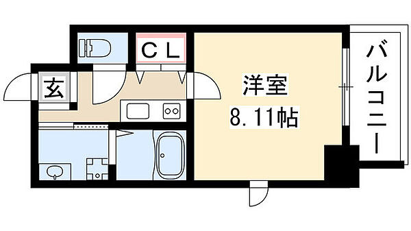 シャンポール内田橋 502｜愛知県名古屋市南区明治１丁目(賃貸マンション1K・5階・26.80㎡)の写真 その2