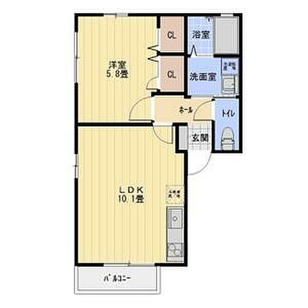 ベルドミールC 101｜愛知県名古屋市瑞穂区平郷町４丁目(賃貸アパート1LDK・1階・41.00㎡)の写真 その2