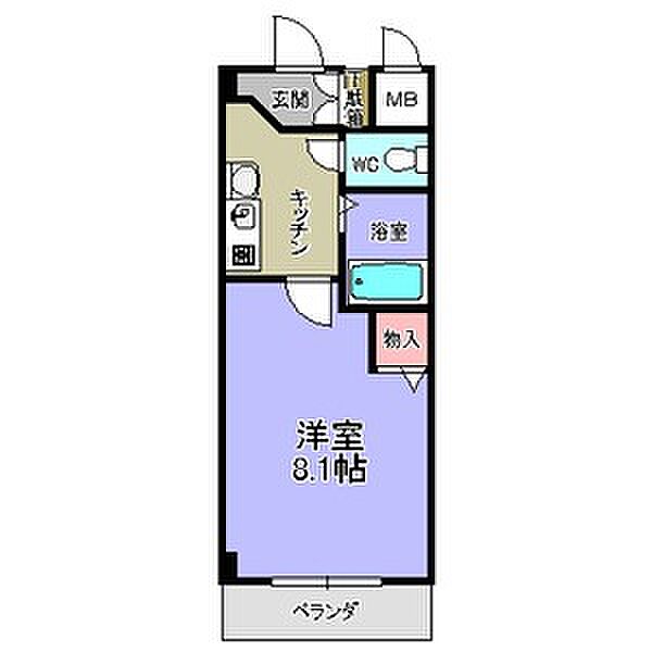 PLAGE　HIMURO 203｜愛知県名古屋市南区氷室町(賃貸マンション1K・2階・24.80㎡)の写真 その2