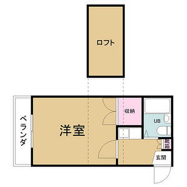 ニッシンハイツ宝田 205｜愛知県名古屋市瑞穂区宝田町６丁目(賃貸アパート1R・2階・15.70㎡)の写真 その2