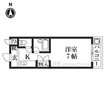 ノアーズアーク桃山 207 ｜ 京都府京都市伏見区桃山町金井戸島（賃貸マンション1K・2階・19.00㎡） その2