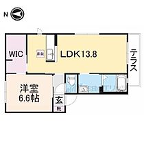 ローズヒルズ 202 ｜ 京都府木津川市州見台８丁目（賃貸アパート1LDK・2階・47.60㎡） その2