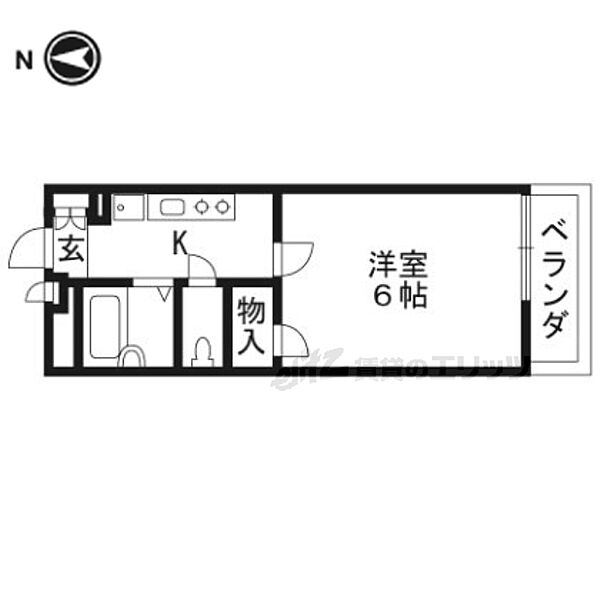 京都府京都市南区東九条南河辺町(賃貸マンション1R・4階・20.81㎡)の写真 その2