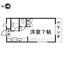 グロリアハイツ 203 ｜ 京都府長岡京市長岡２丁目（賃貸マンション1K・2階・21.00㎡） その2