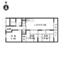 京都府長岡京市友岡２丁目（賃貸マンション3LDK・2階・62.64㎡） その2