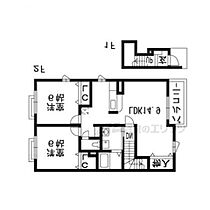 サン　フォレスト 203 ｜ 京都府木津川市加茂町里中門伝（賃貸アパート2LDK・2階・62.28㎡） その2