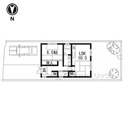 京阪本線 龍谷大前深草駅 徒歩2分の賃貸一戸建て 1階1LDKの間取り