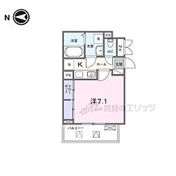 ＦｏｒｚａＤＫIII 2階1Kの間取り