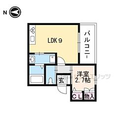 Ｏｓｔｅｎ　Ｈａｕｓ 3階1LDKの間取り