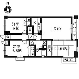 スマイルオーキッド 3LDKの間取図画像