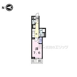 サピー日英III 1Kの間取図画像