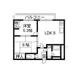 エヌ・グレート 2LDKの間取図画像