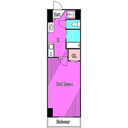 ヴェルステージ西川口2 1Kの間取図画像