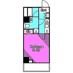 メイクスデザイン住吉 1Kの間取図画像