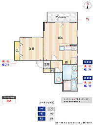 間取図画像 1LDK