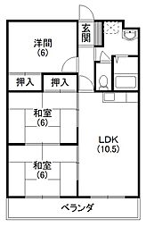 間取図画像 3LDK