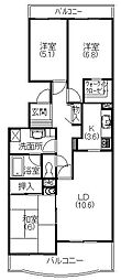 ドルチェ広沢 3LDKの間取図画像