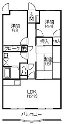 マ・メゾン蜆塚 3LDKの間取図画像