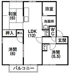 ガーデンハイツ四ツ池C 2階