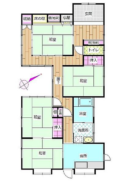 間取りを拡大表示