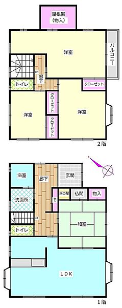 間取りを拡大表示
