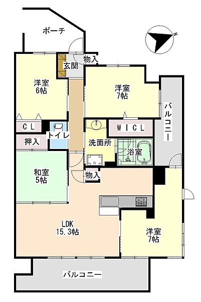 間取りを拡大表示