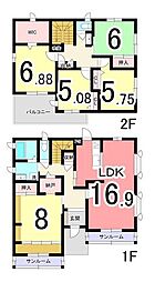 野州平川駅 2,298万円