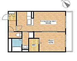 Sunrise　Hills 1階1LDKの間取り