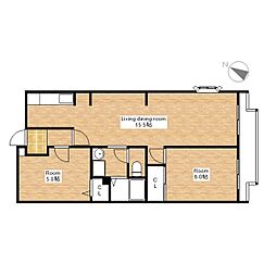 間取図画像 2LDK