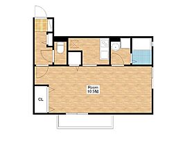 JR東海道・山陽本線 野洲駅 徒歩19分の賃貸アパート 1階1Kの間取り