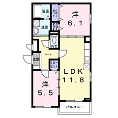 物件の間取り
