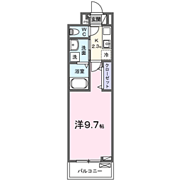 アーバン・ビレッジ 1Kの間取図画像