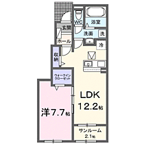 レアル 102 ｜ 滋賀県東近江市沖野４丁目字沖野243-1、243-2、244-1（賃貸アパート1LDK・1階・50.14㎡） その2