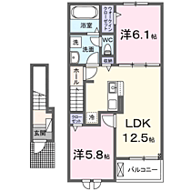 ファミリエ　I 202 ｜ 滋賀県近江八幡市江頭町952-1（賃貸アパート2LDK・2階・56.48㎡） その2