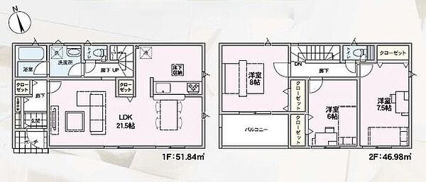 間取りを拡大表示