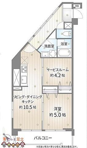 間取り 関屋ステーションハイツ 4階/-