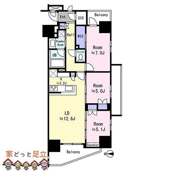 間取りを拡大表示