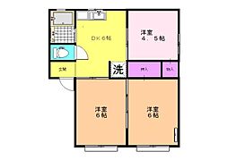 MY訪夢菊川 3DKの間取図画像