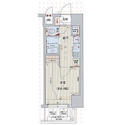 プレサンス新栄リミックス 4階1Kの間取り